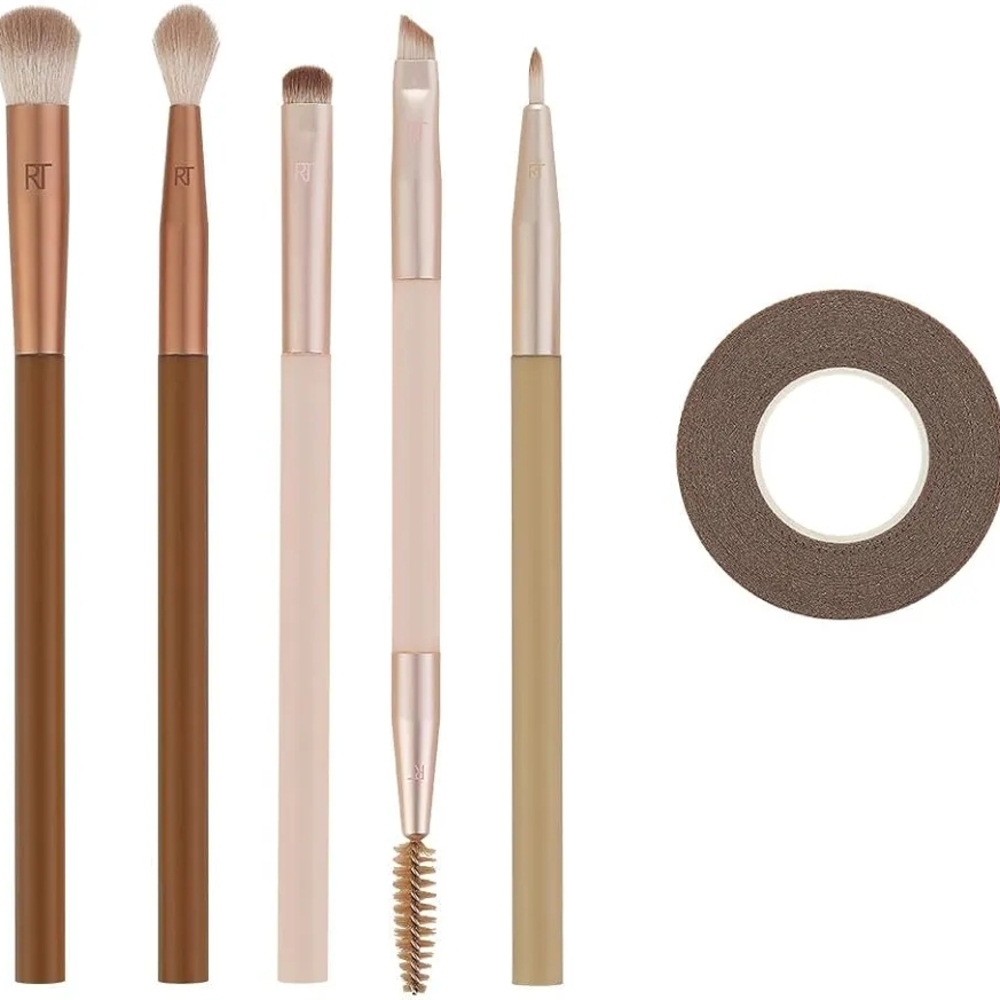 NEW Real Techniques New Nudes Daily Swipe Eye Makeup Brush Set. LIMITED EDITION